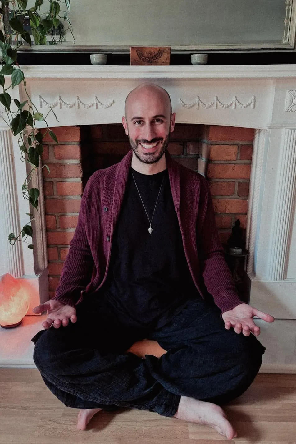 Simon meditating